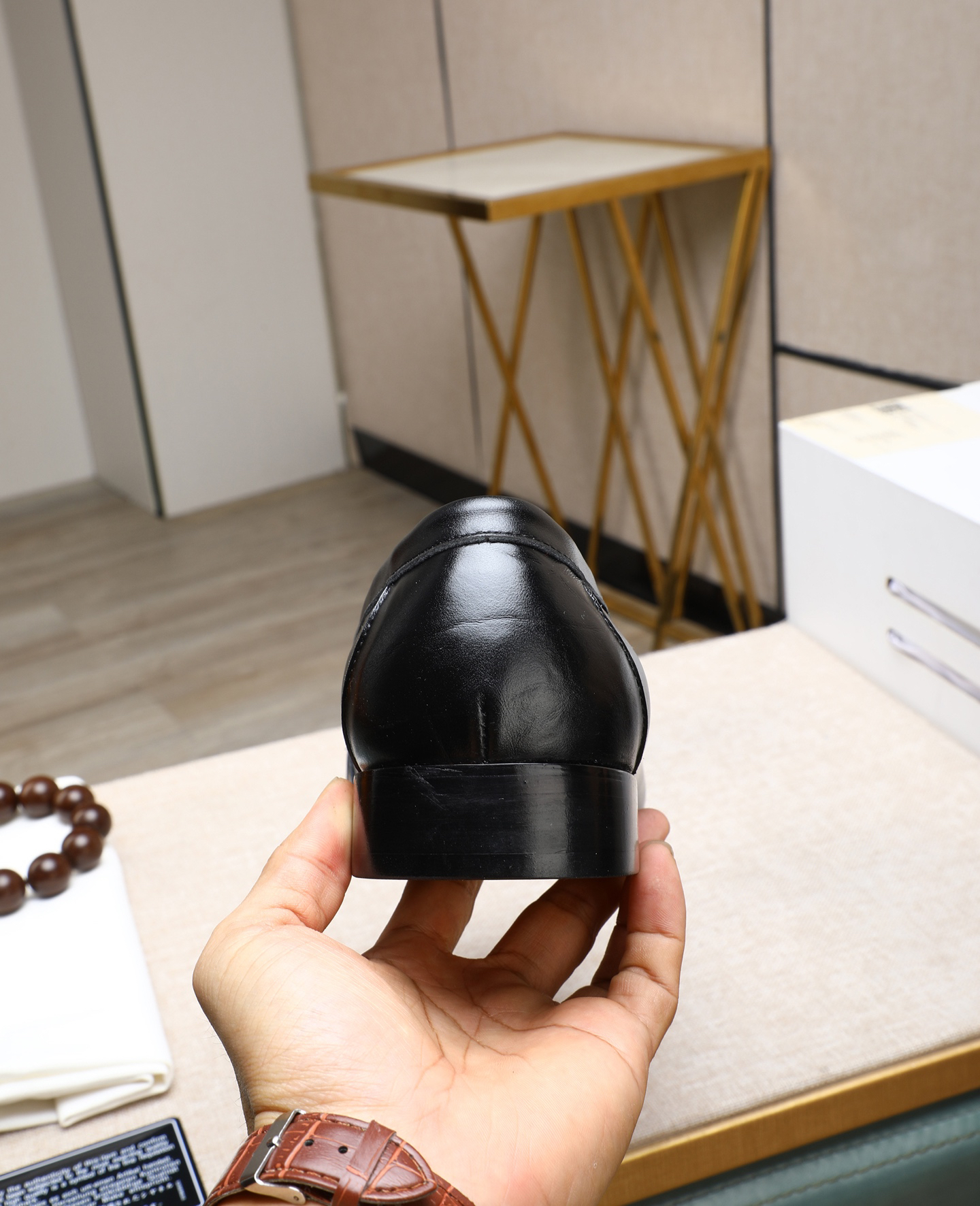 Gucci men's leather shoes-105