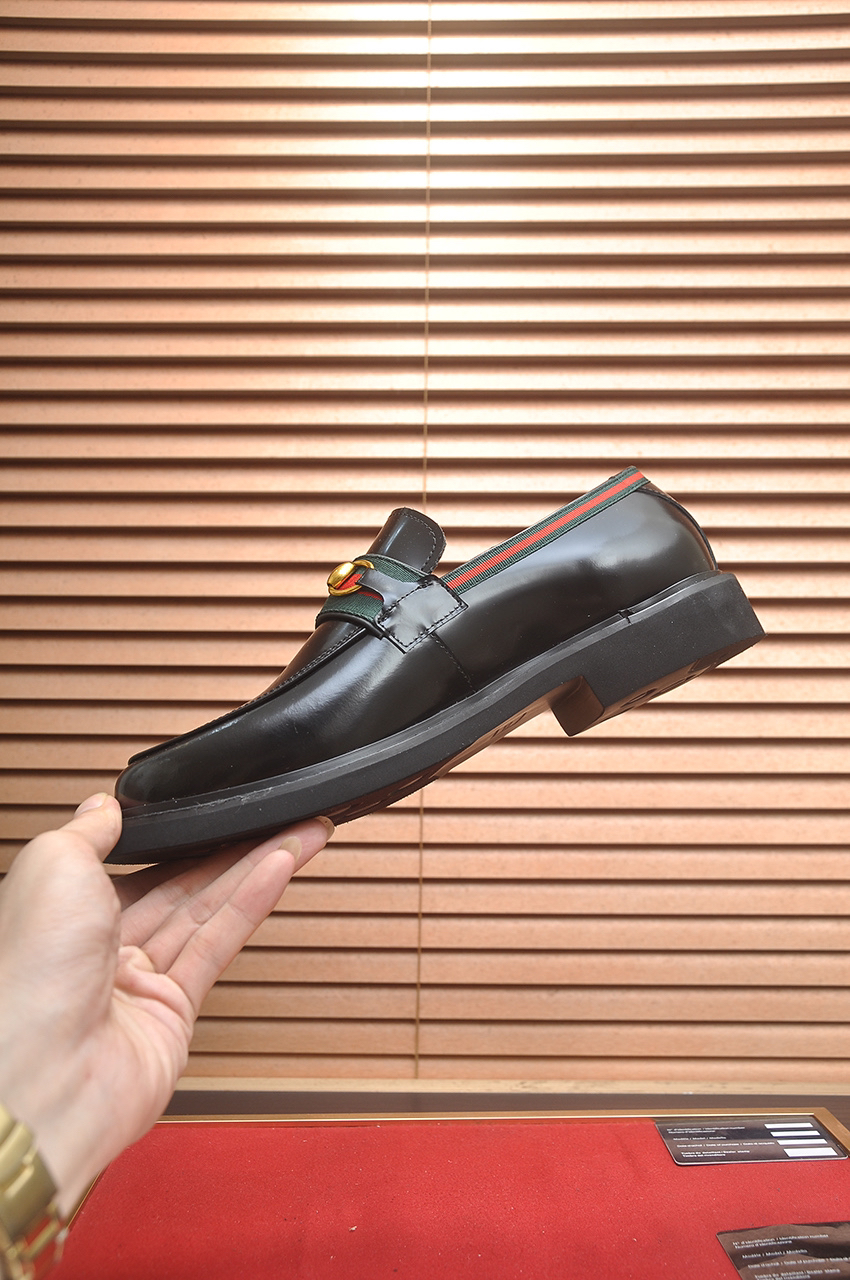 Gucci men's leather shoes-92