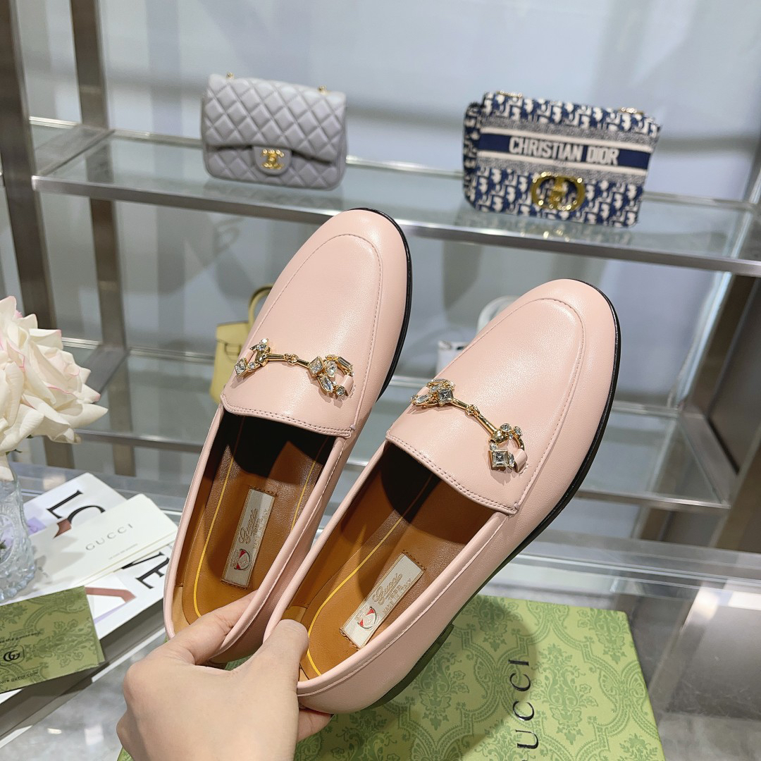Gucci women's leather shoes-22