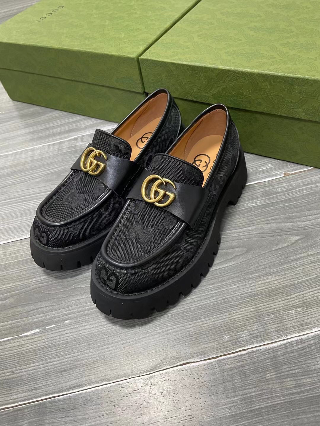 Gucci women's leather shoes-88