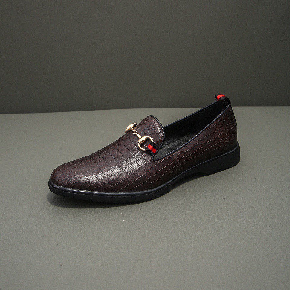 Gucci men's leather shoes-68