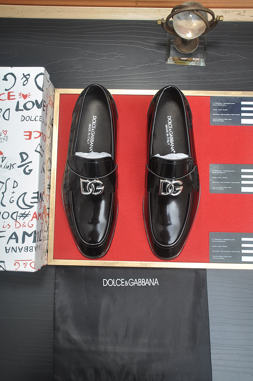 D&G men's leather shoes-26
