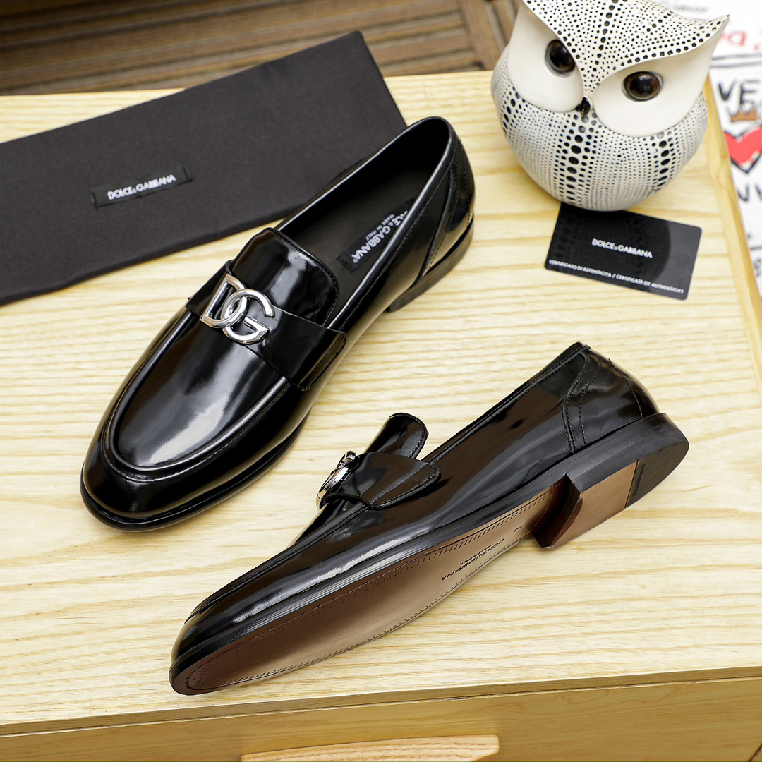 D&G men's leather shoes-68