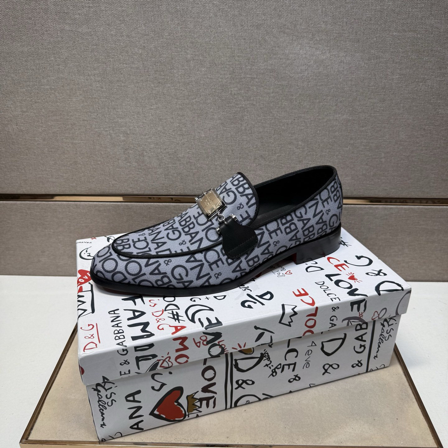 D&G men's leather shoes-94