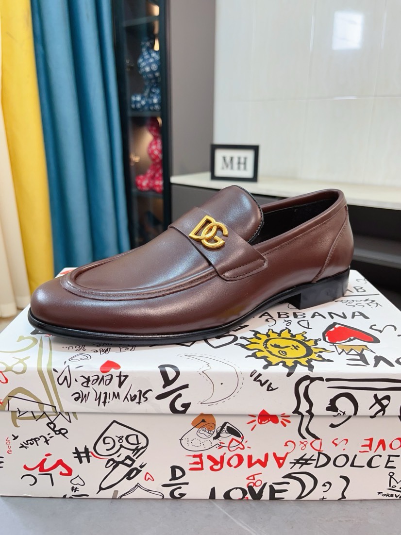 D&G men's leather shoes-24