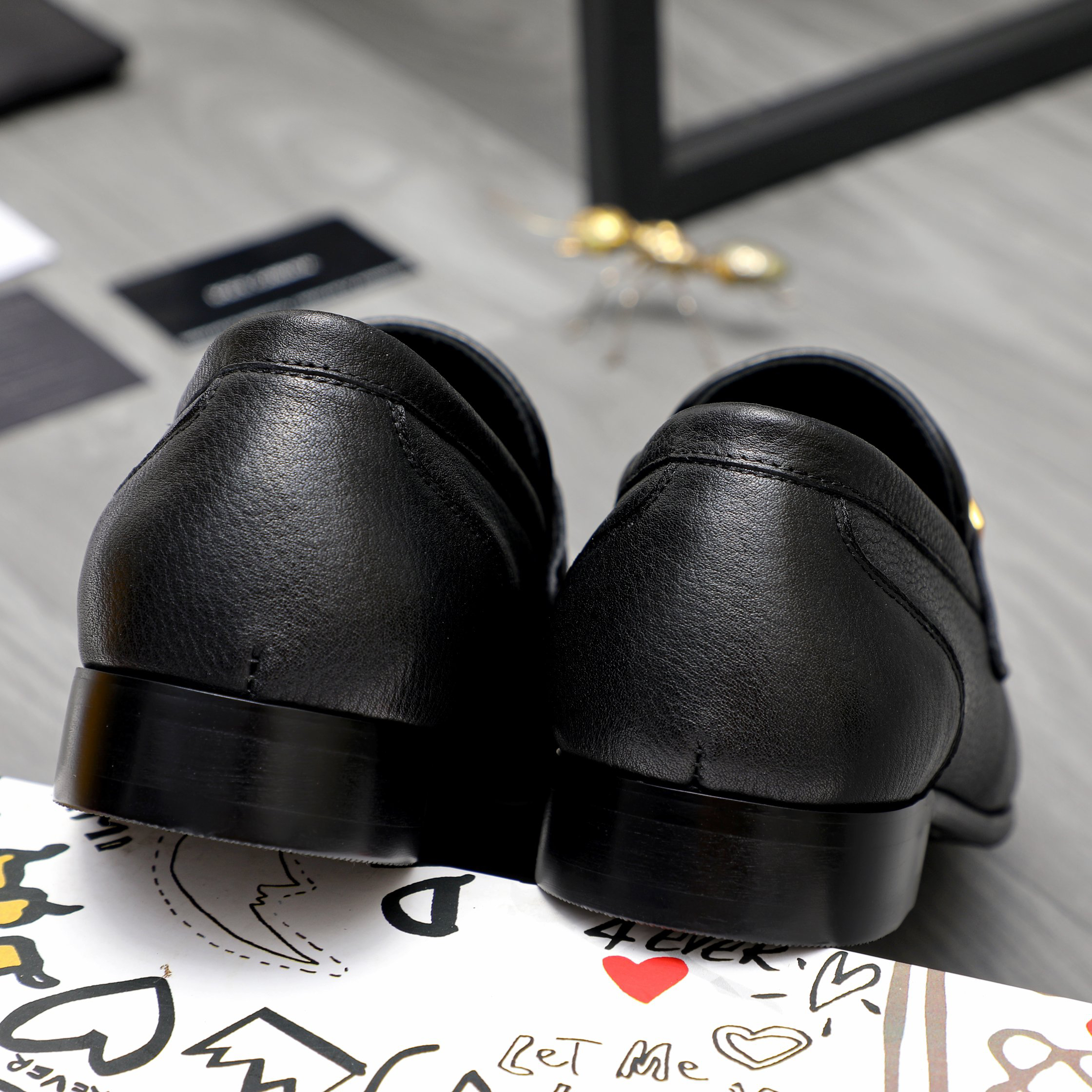 D&G men's leather shoes-61