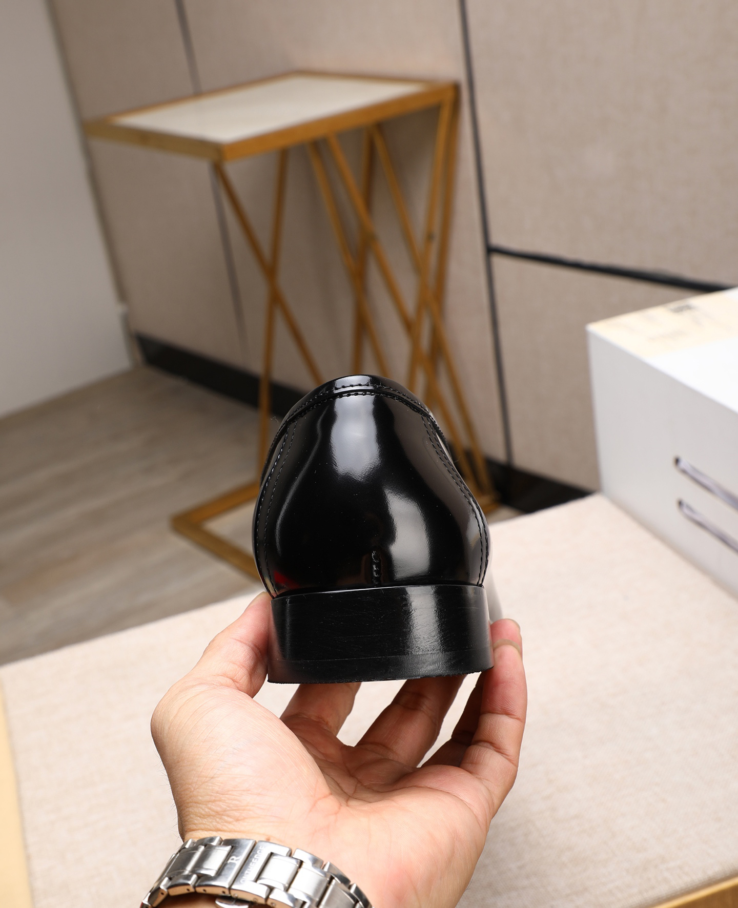 Gucci men's leather shoes-98