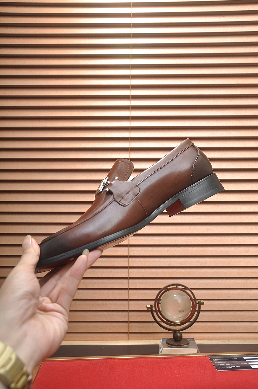 D&G men's leather shoes-82