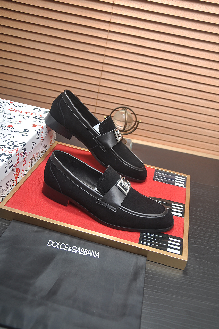 D&G men's leather shoes-21