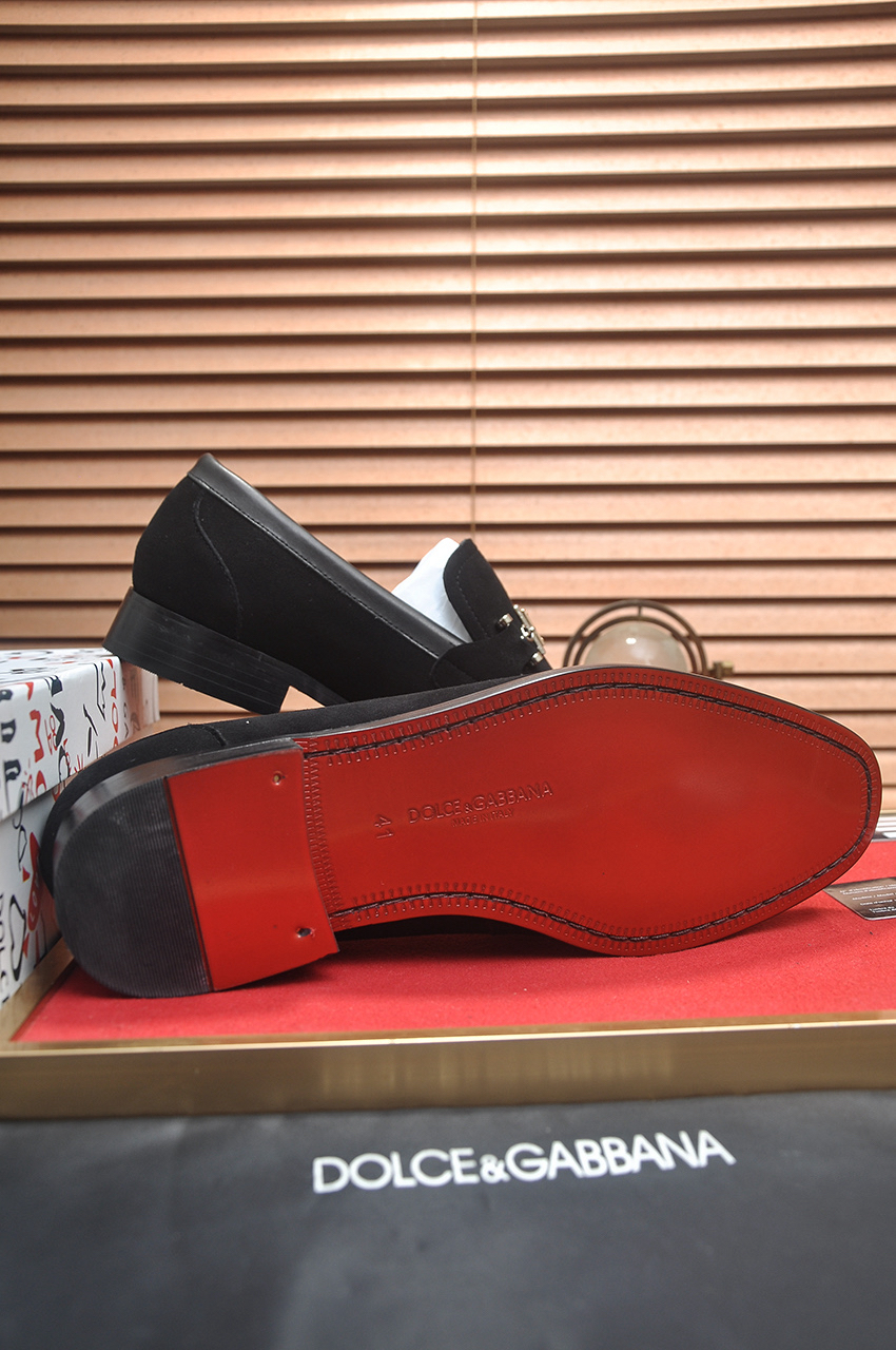 D&G men's leather shoes-72