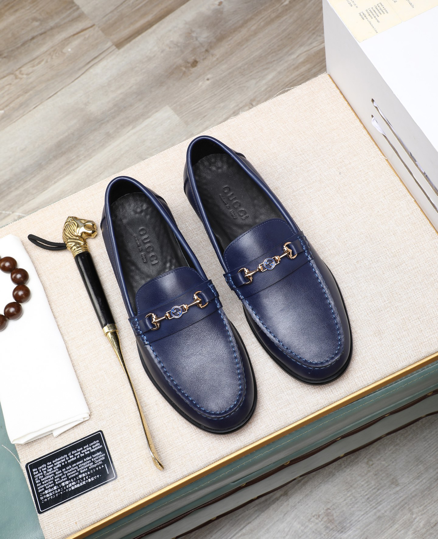 Gucci men's leather shoes-103