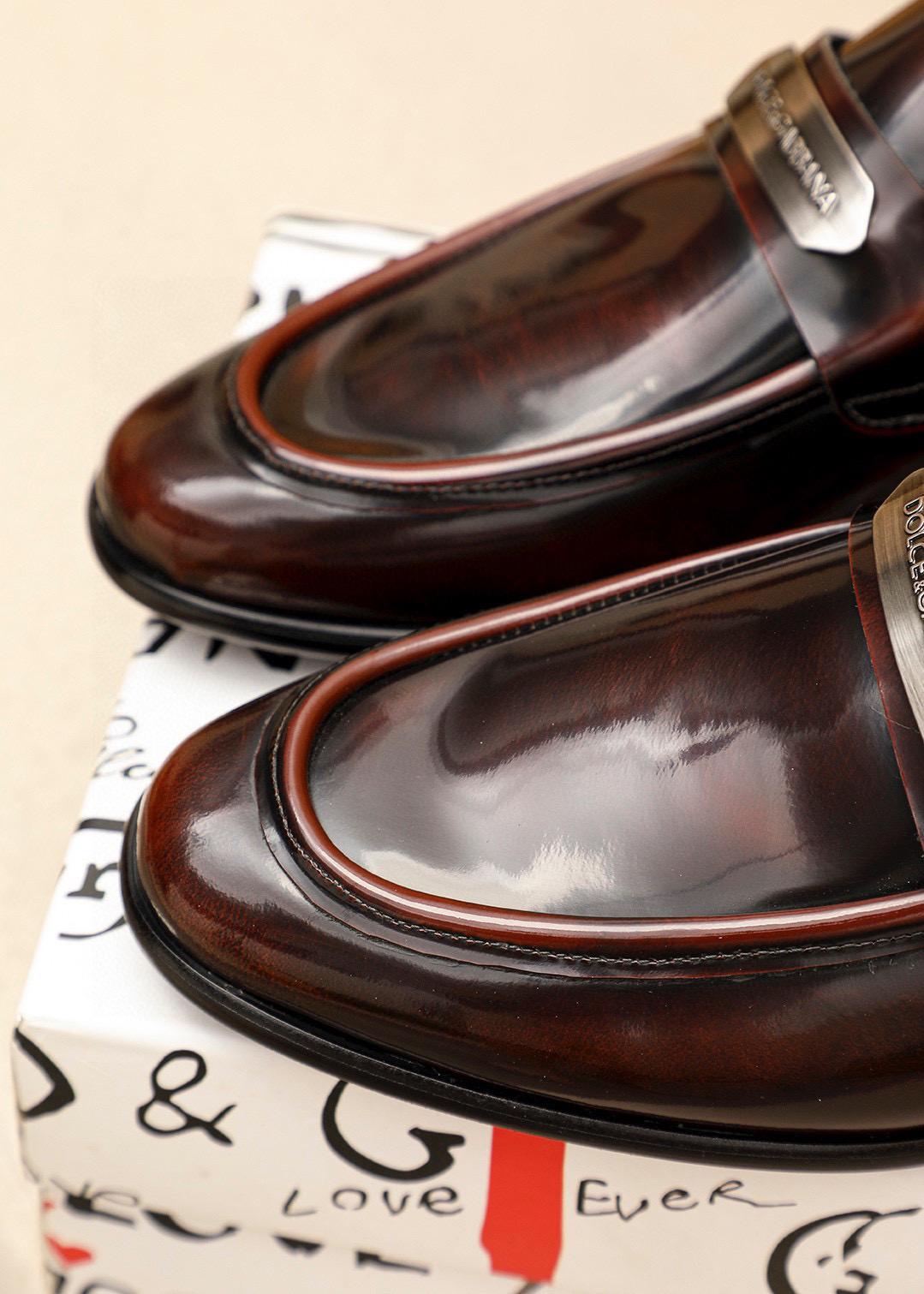 D&G men's leather shoes-52