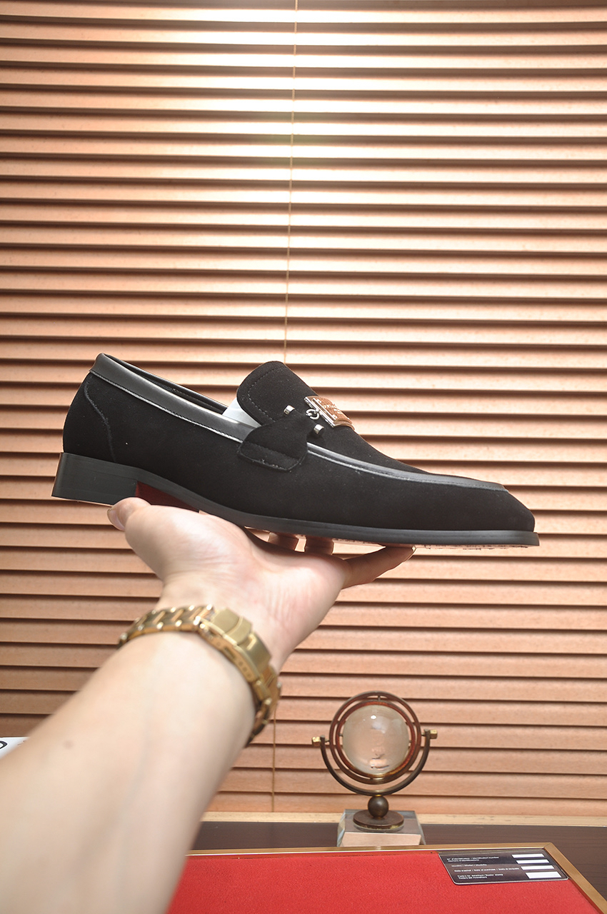 D&G men's leather shoes-72