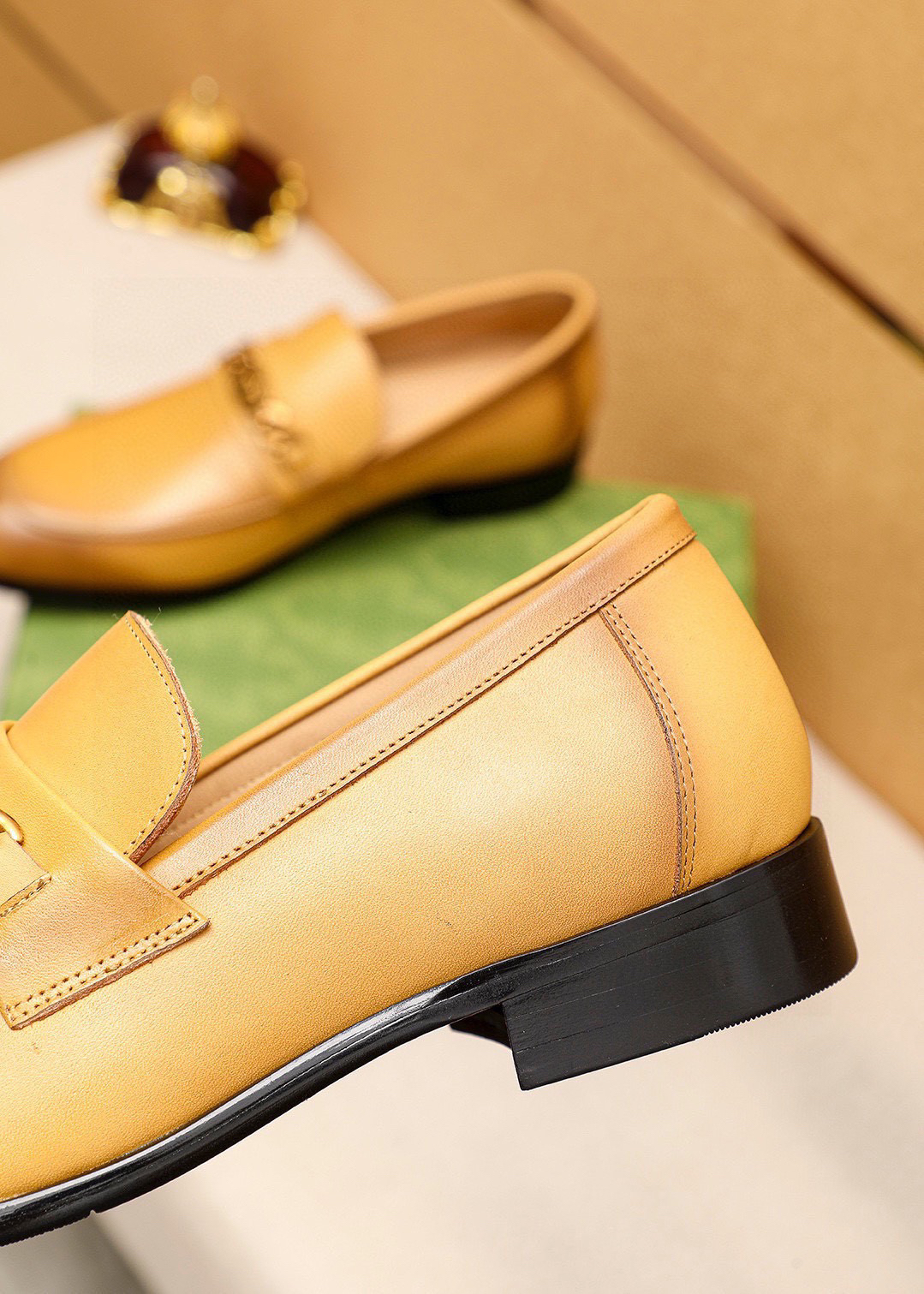 Gucci men's leather shoes-79