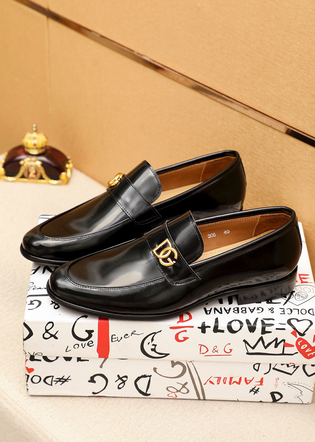 D&G men's leather shoes-54