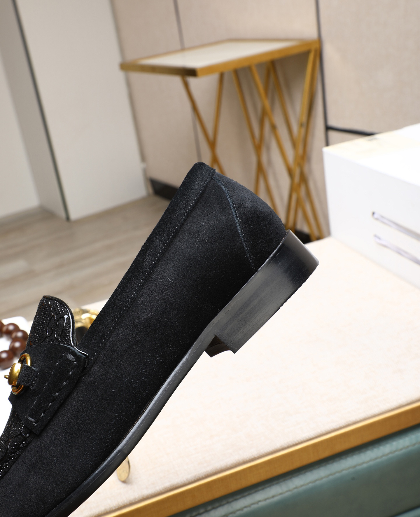 Gucci men's leather shoes-6