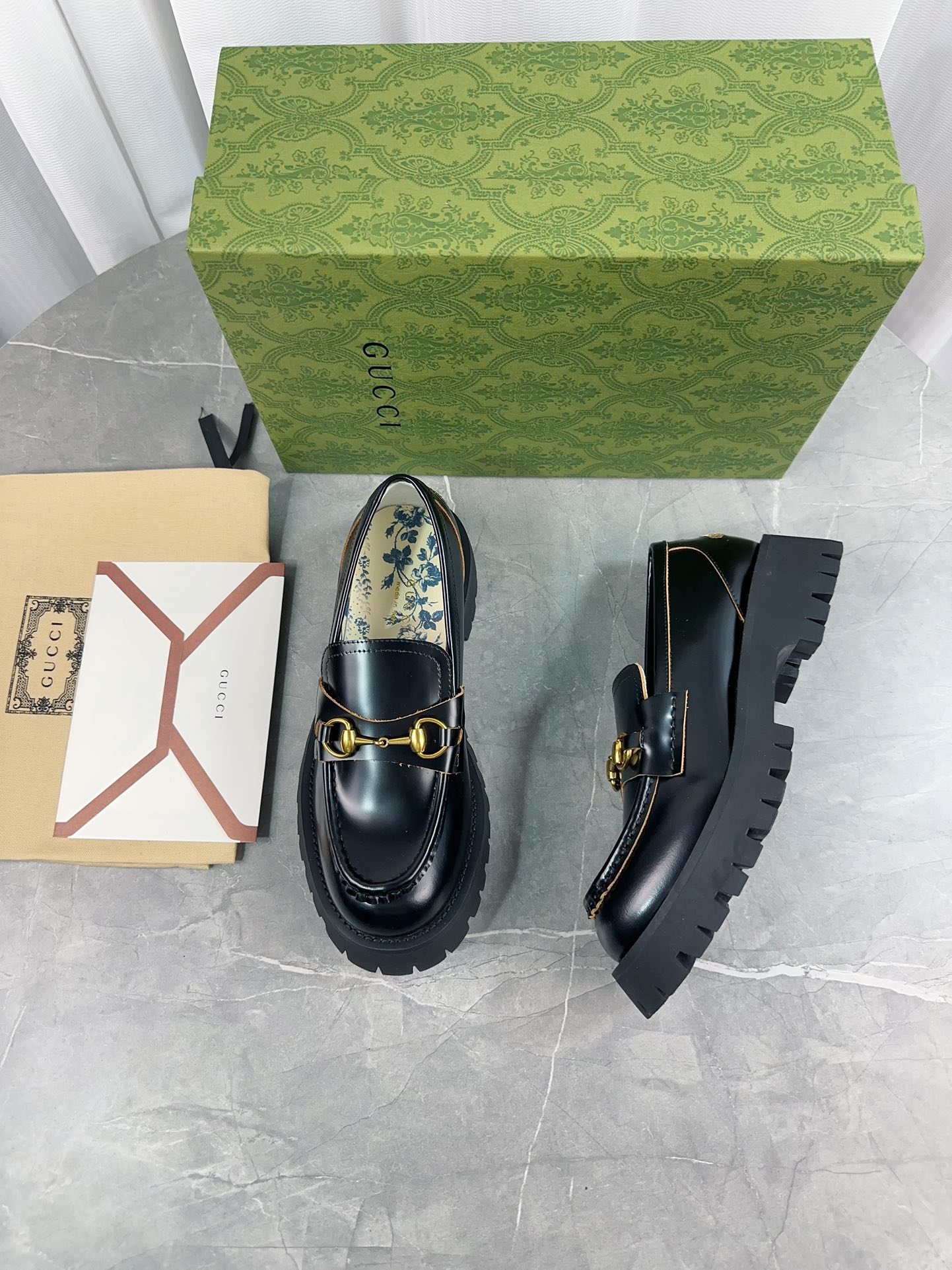 Gucci women's leather shoes-66