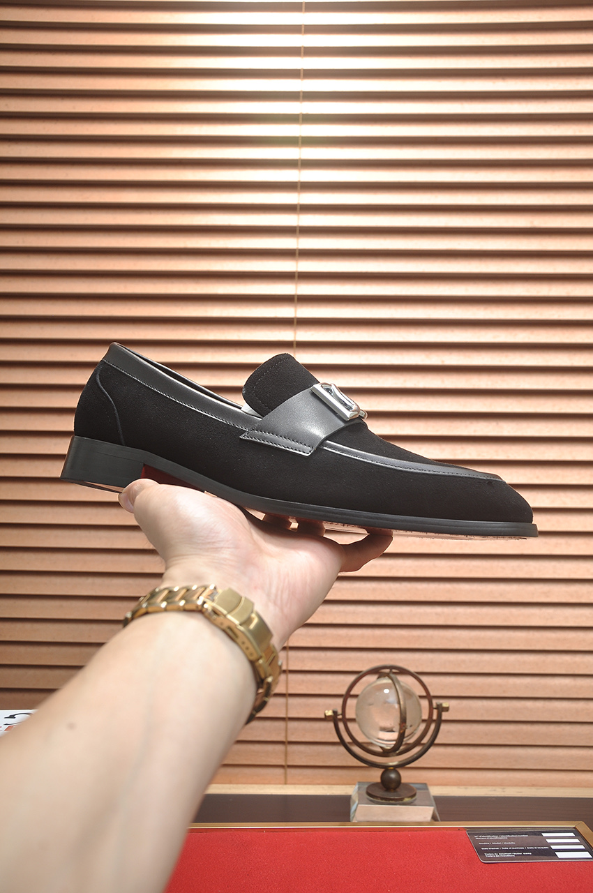D&G men's leather shoes-21
