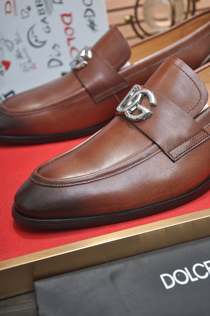 D&G men's leather shoes-34