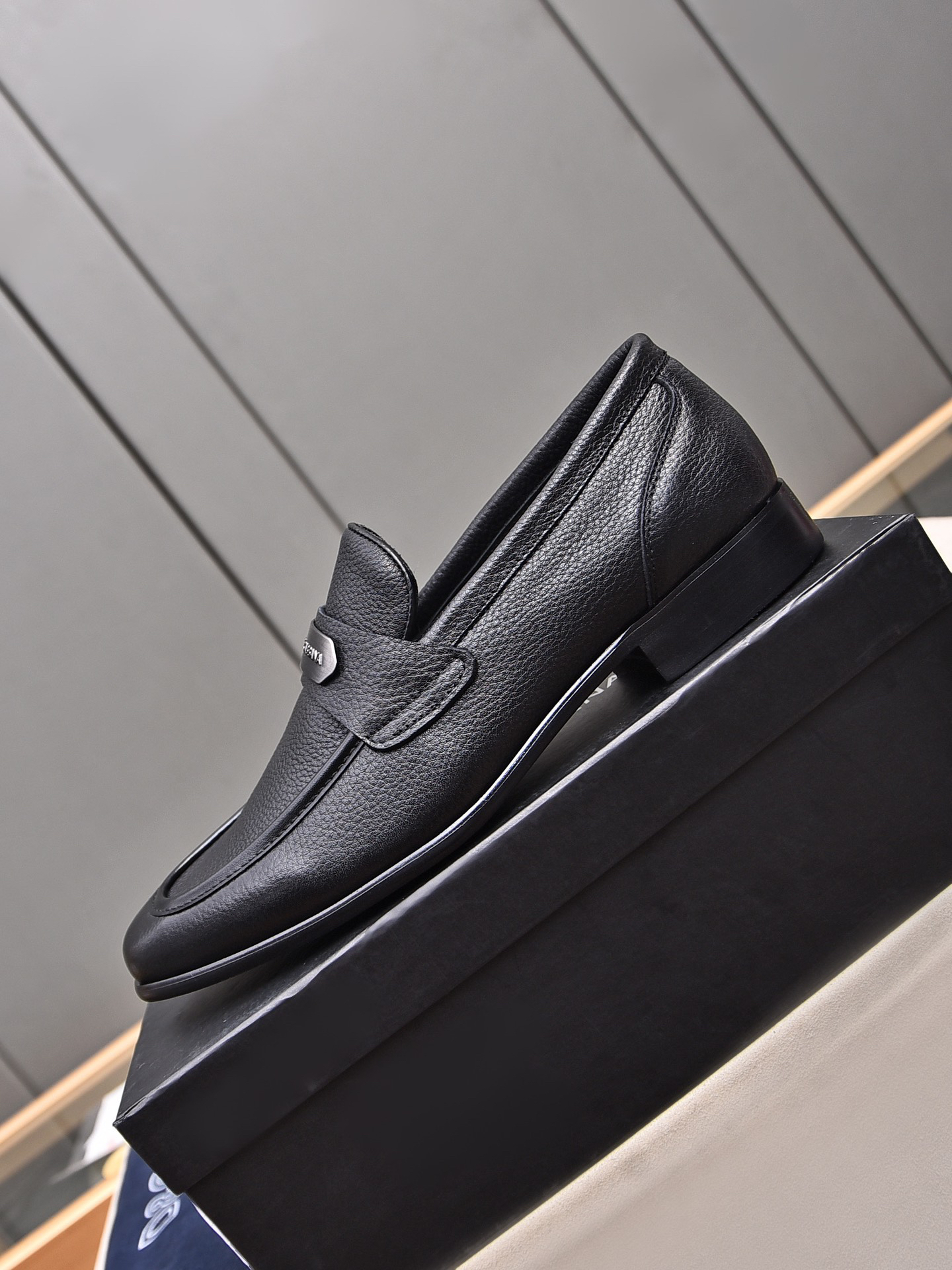 D&G men's leather shoes-10