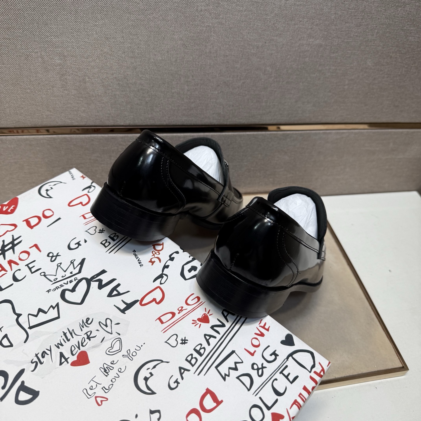 D&G men's leather shoes-35