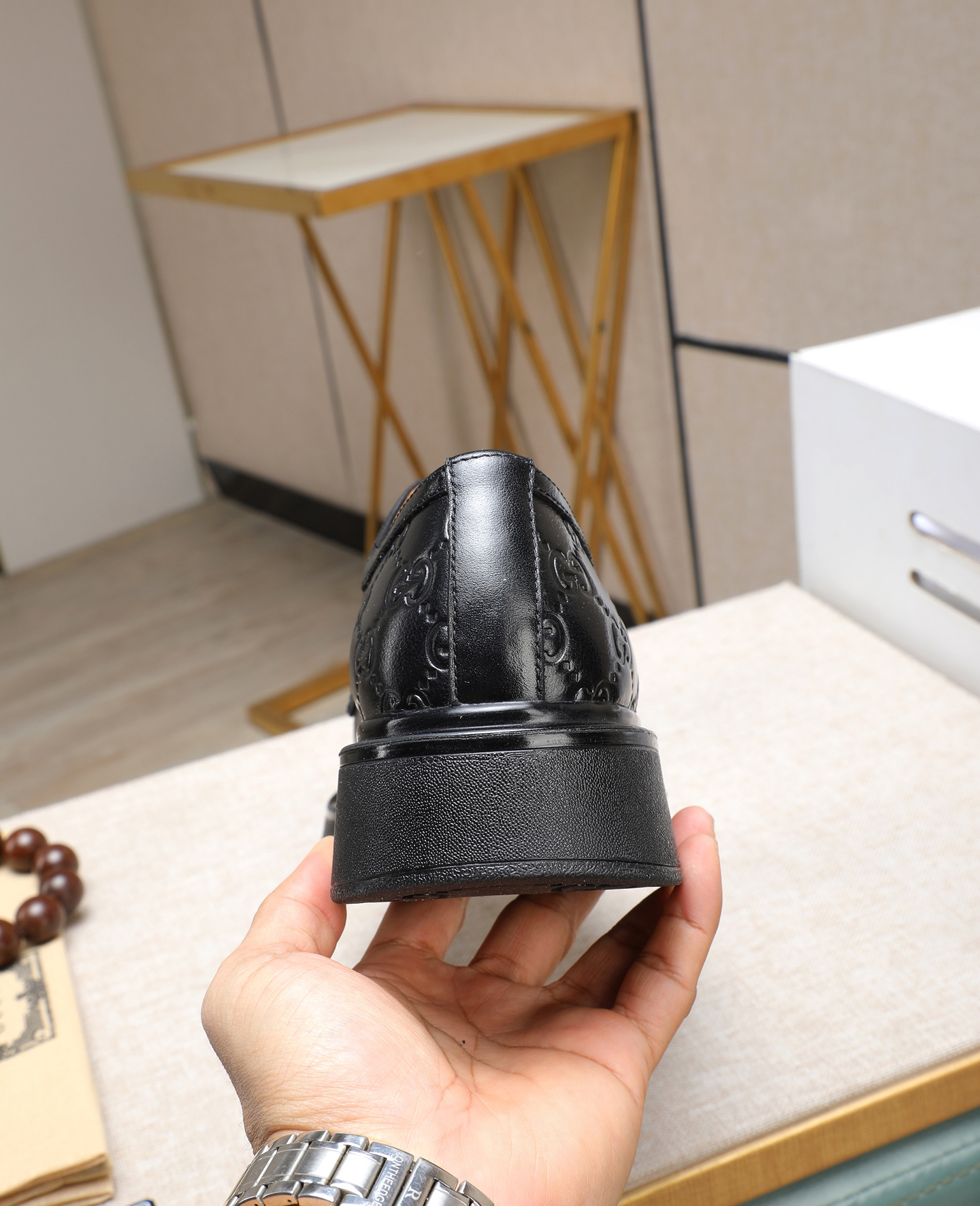 Gucci men's leather shoes-54