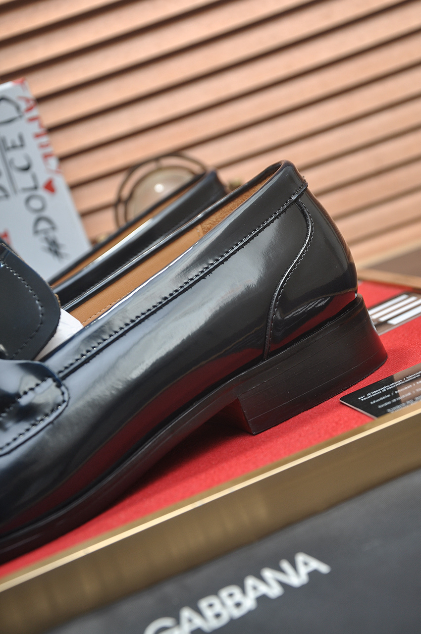 D&G men's leather shoes-80