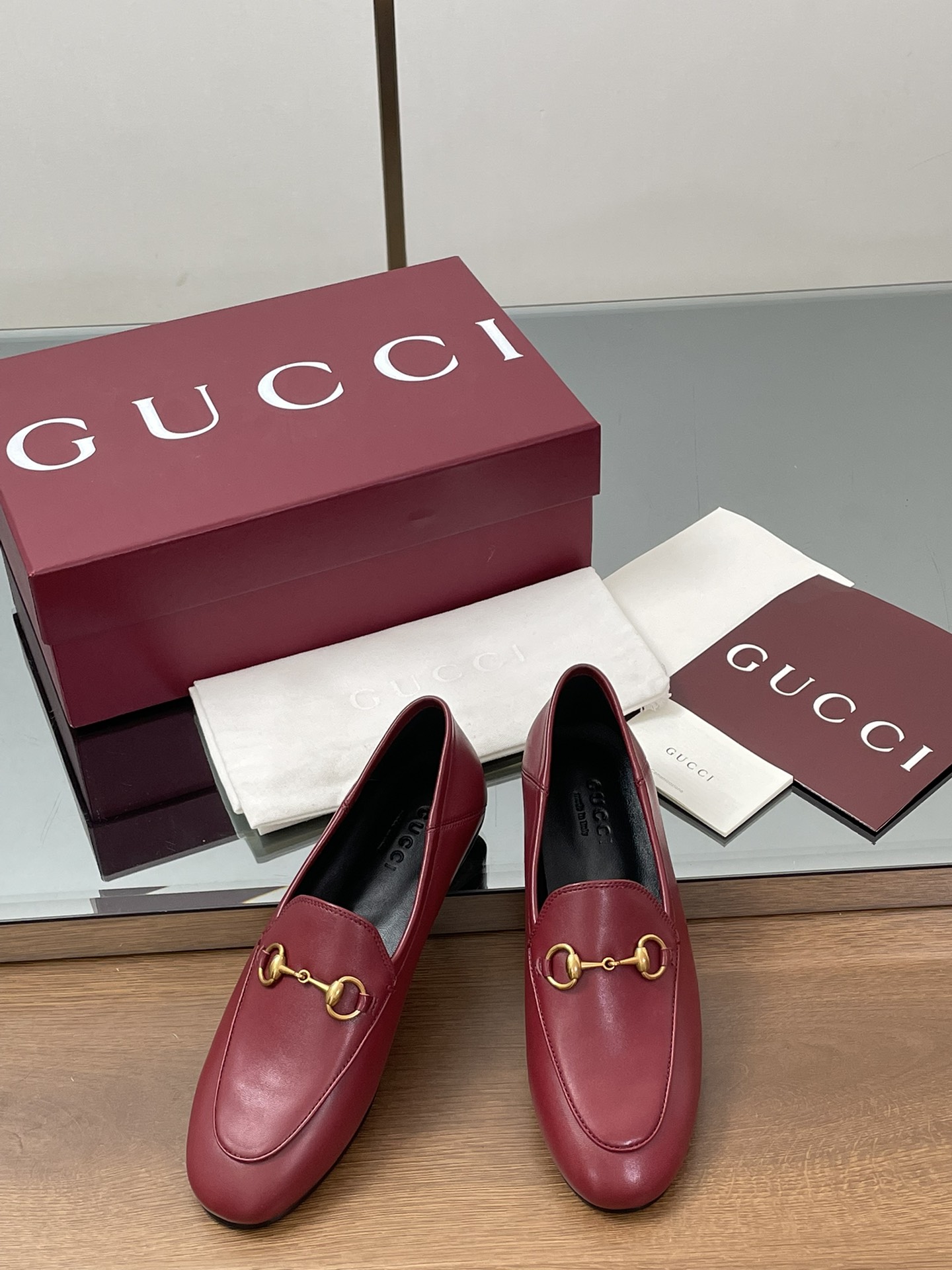 Gucci women's leather shoes-46