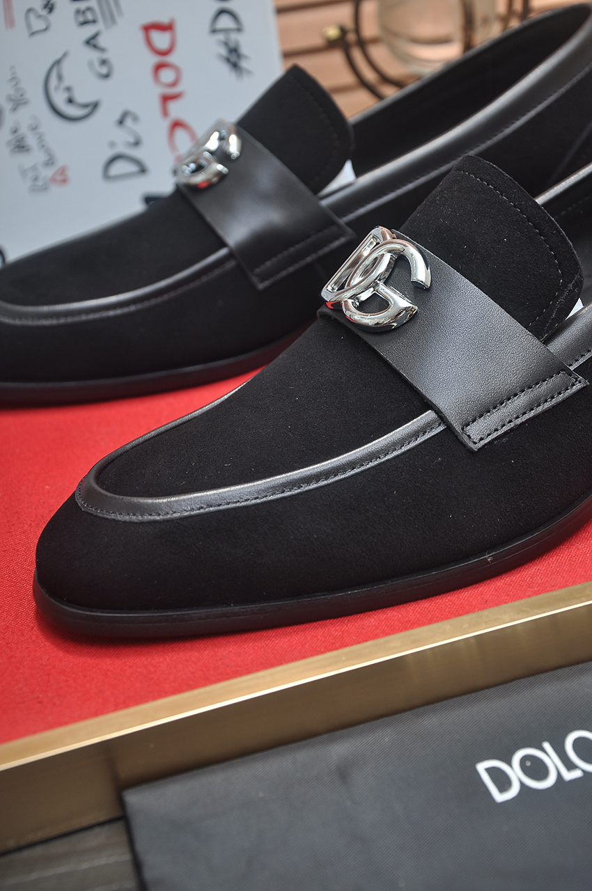 D&G men's leather shoes-21