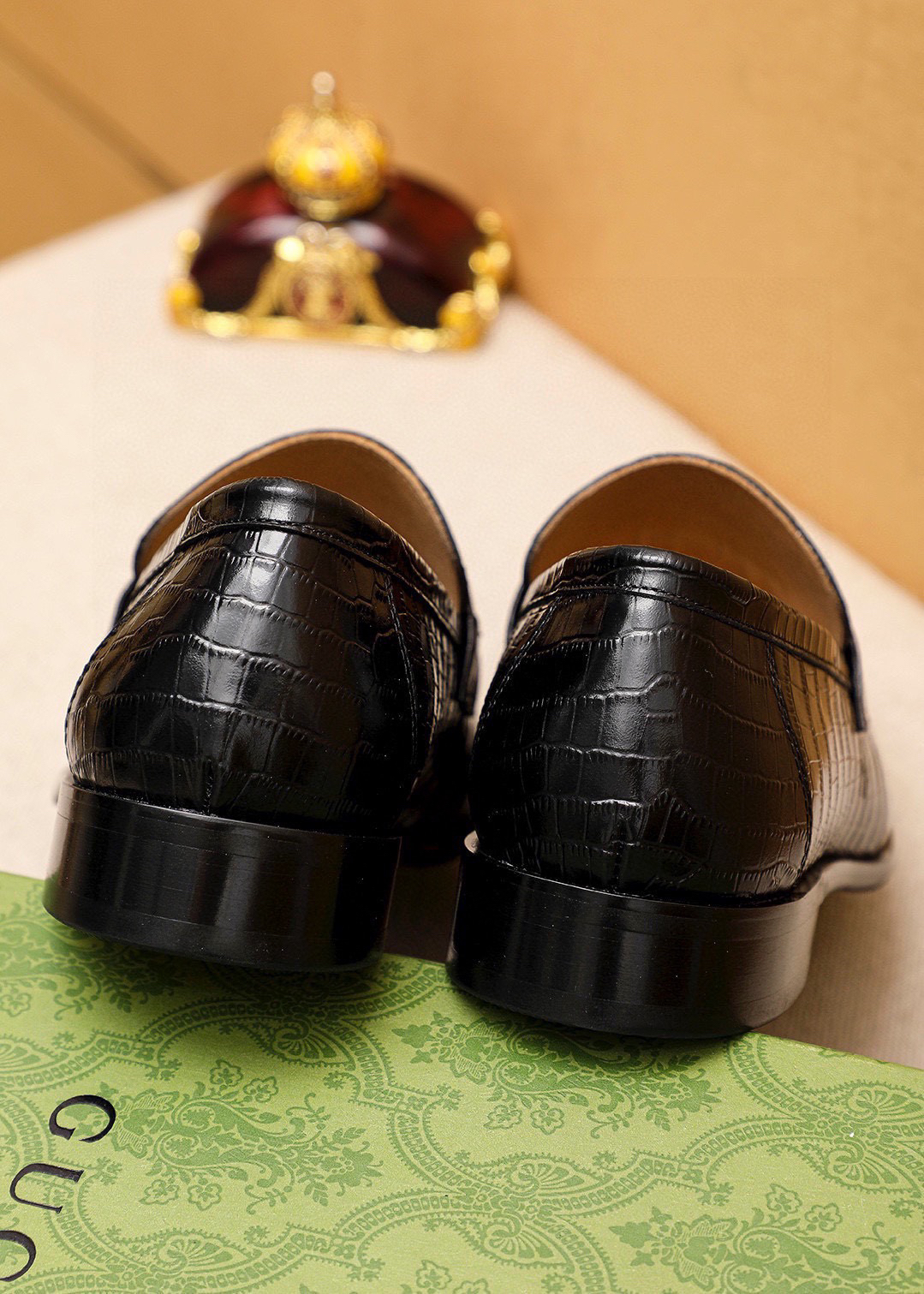 Gucci men's leather shoes-78