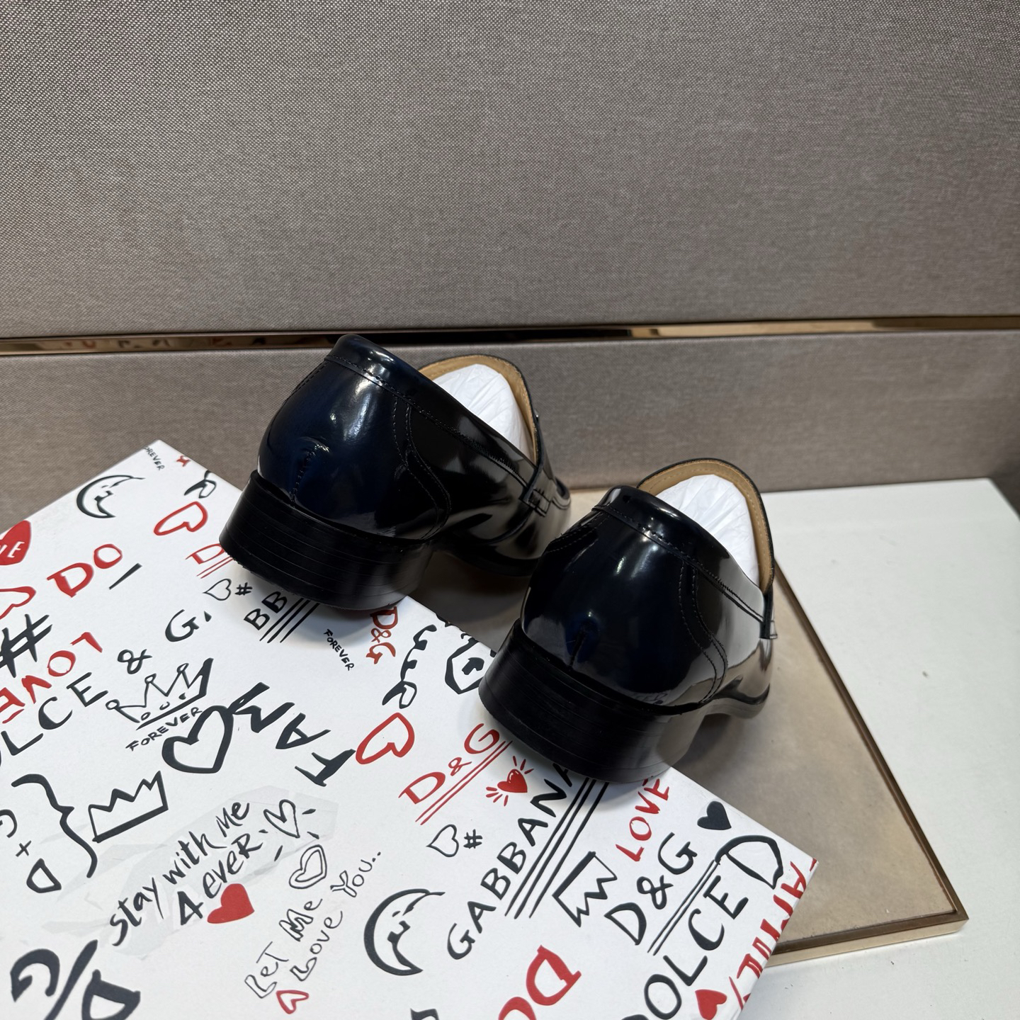 D&G men's leather shoes-102