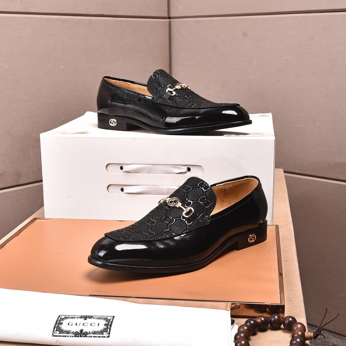 Gucci men's leather shoes-41