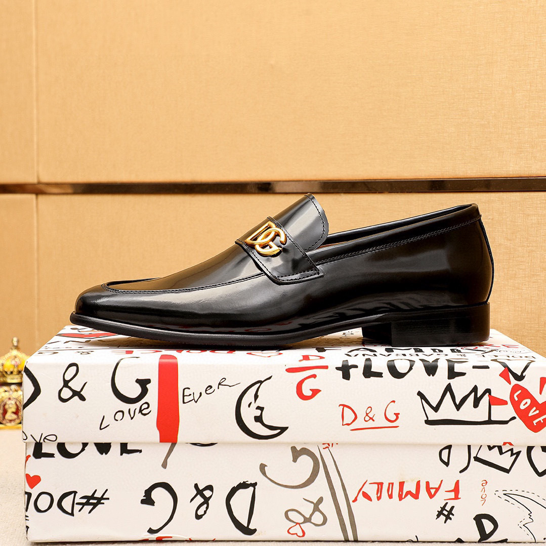 D&G men's leather shoes-54