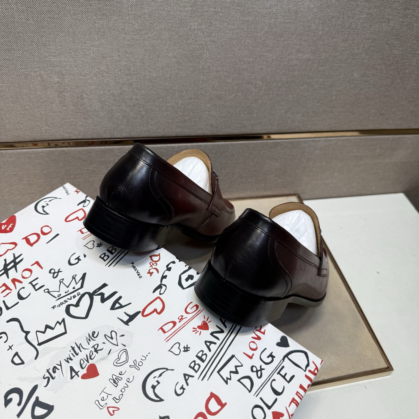 D&G men's leather shoes-98