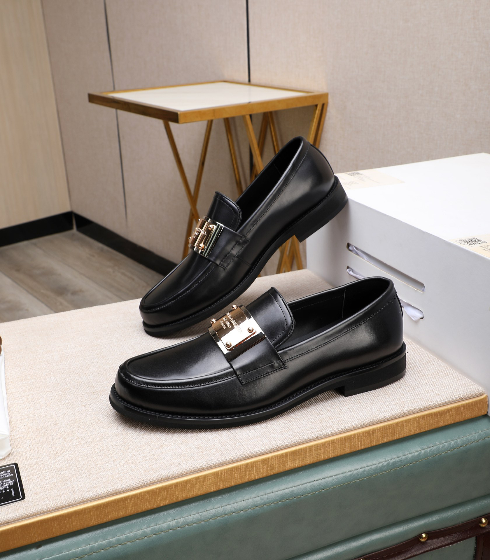 D&G men's leather shoes-7