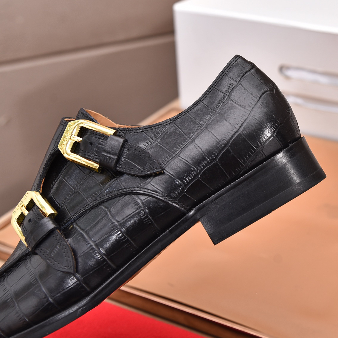 Gucci men's leather shoes-43