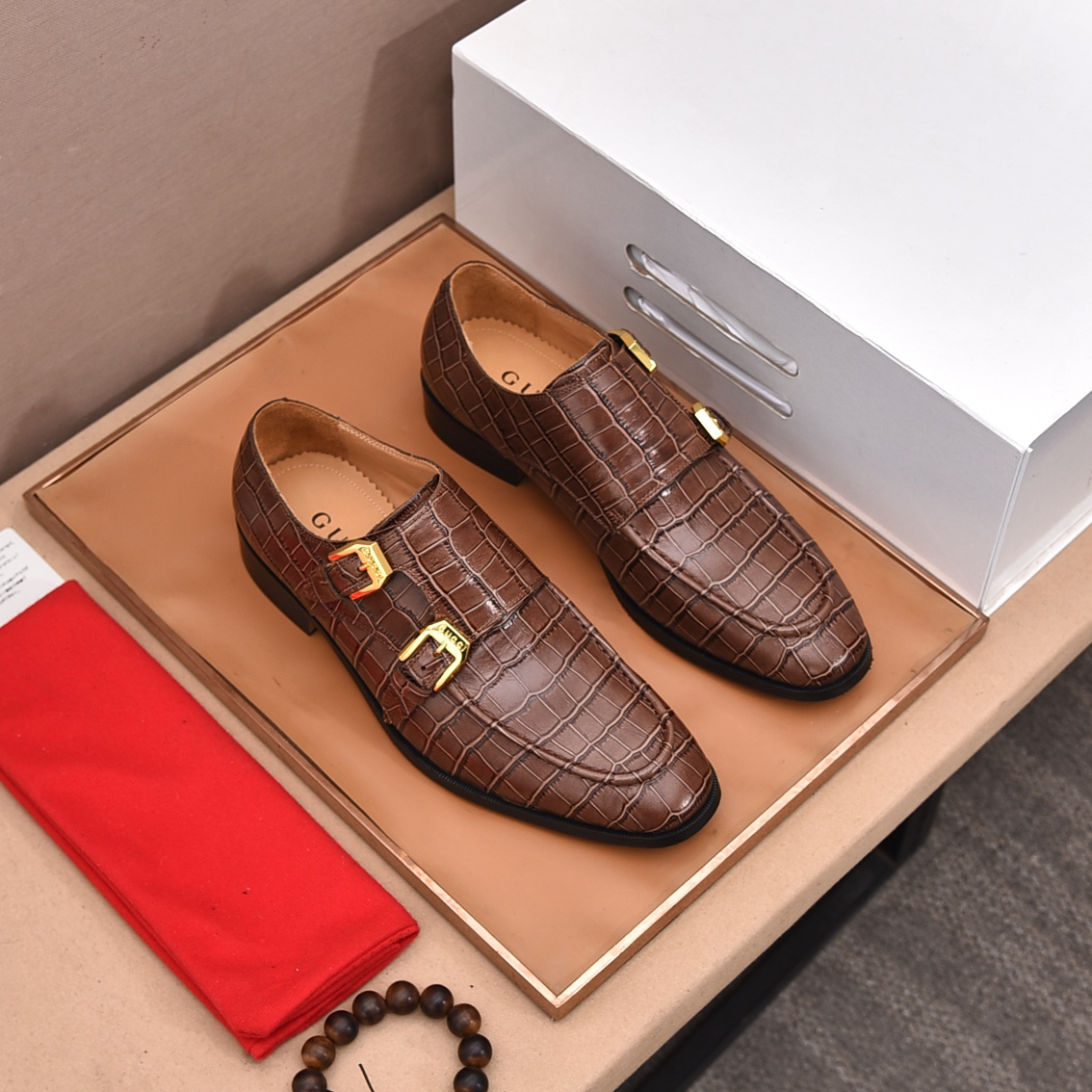 Gucci men's leather shoes-44