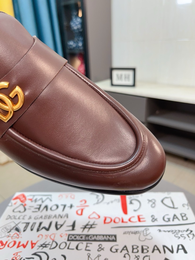 D&G men's leather shoes-24