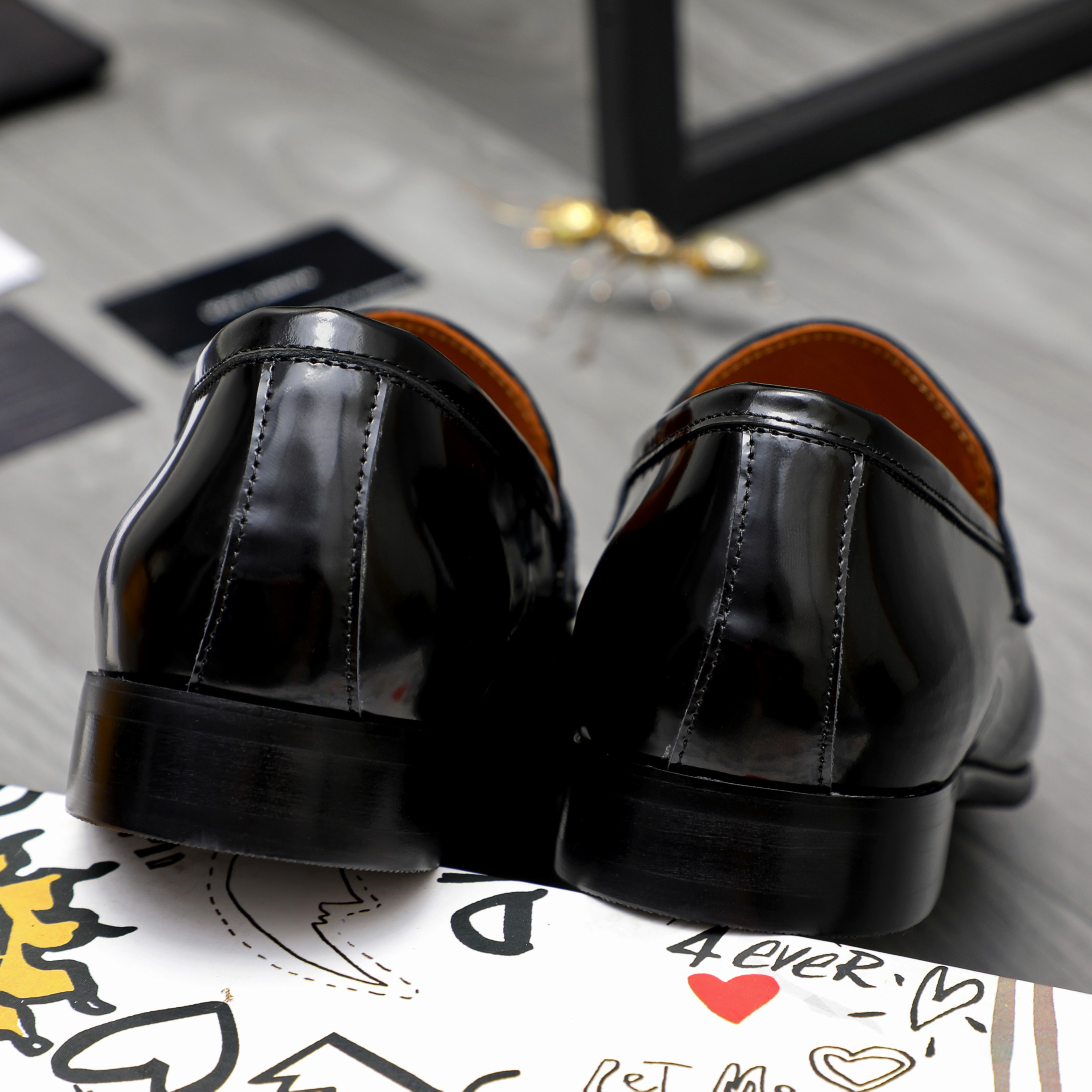 D&G men's leather shoes-60