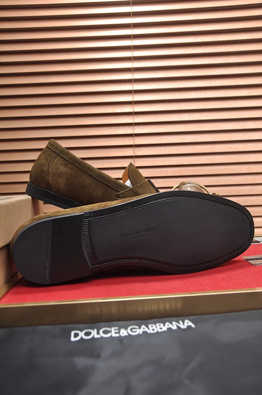 D&G men's leather shoes-84