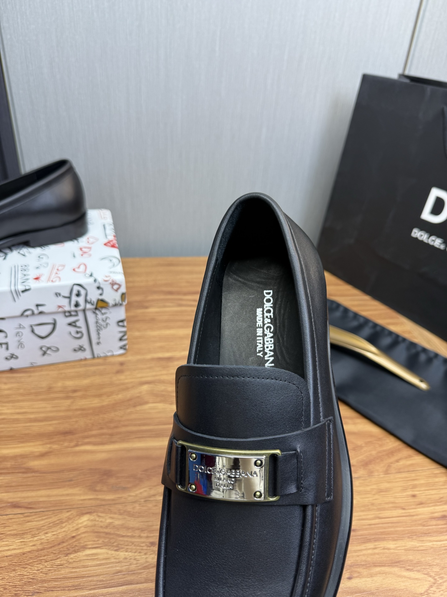 D&G men's leather shoes-22