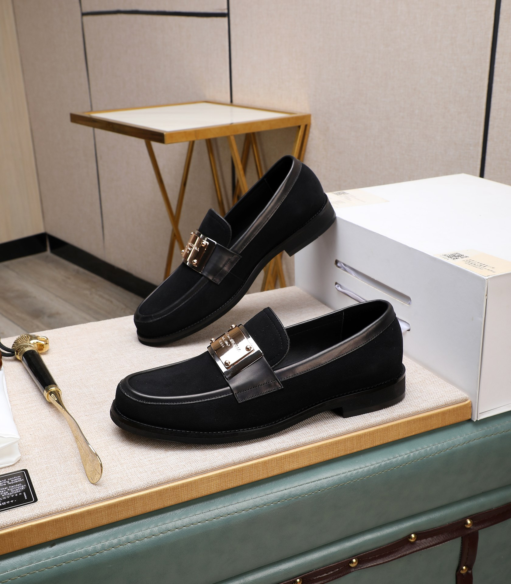 D&G men's leather shoes-19