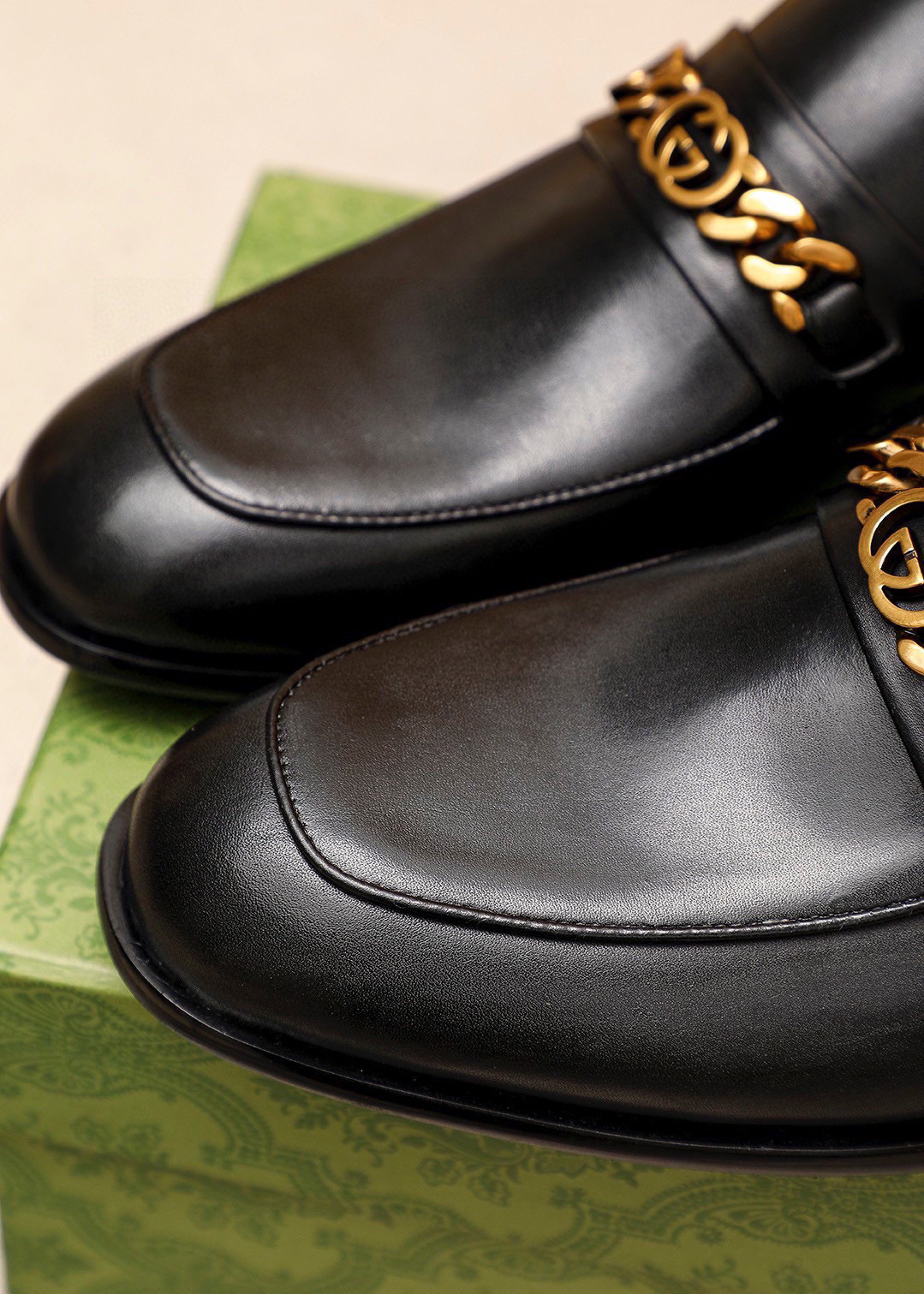 Gucci men's leather shoes-80