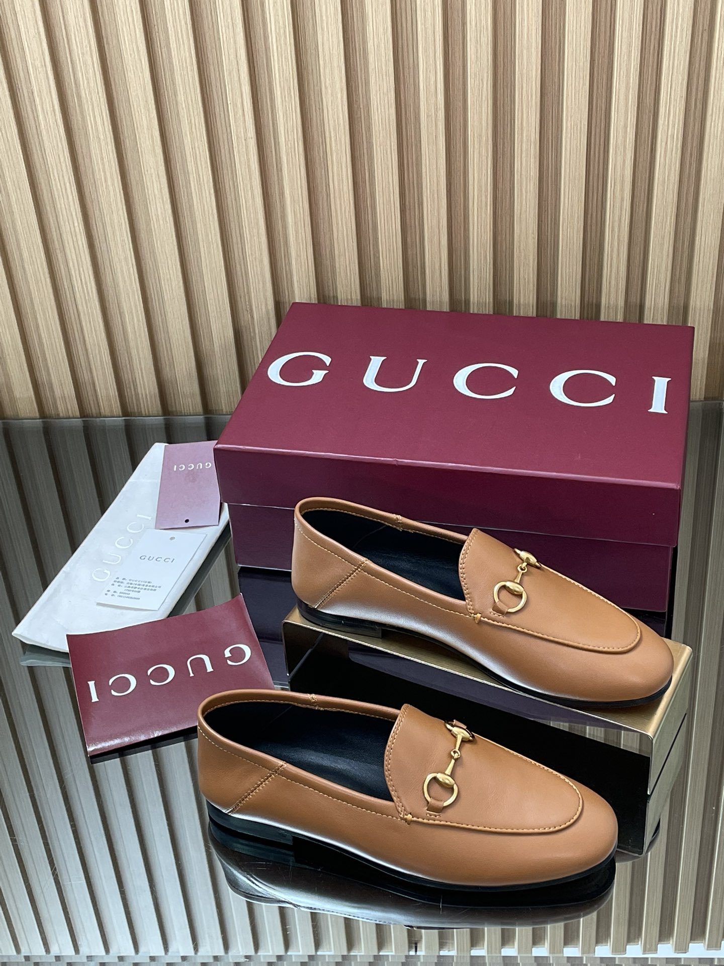 Gucci women's leather shoes-49