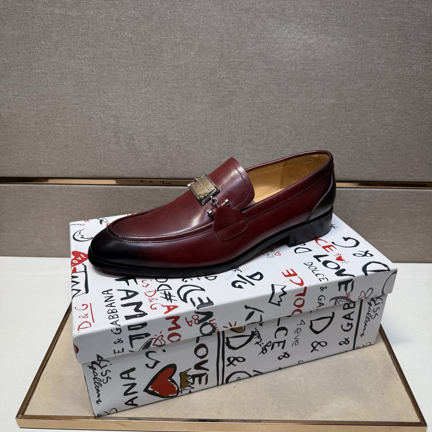 D&G men's leather shoes-93