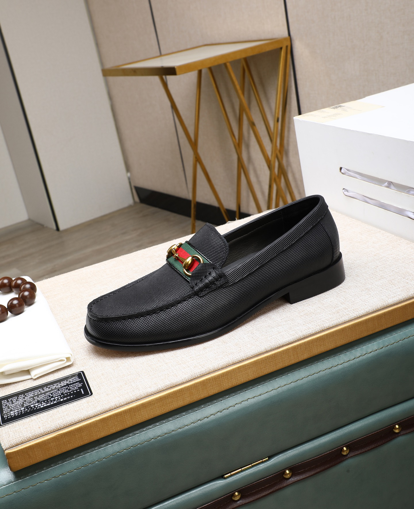 Gucci men's leather shoes-101