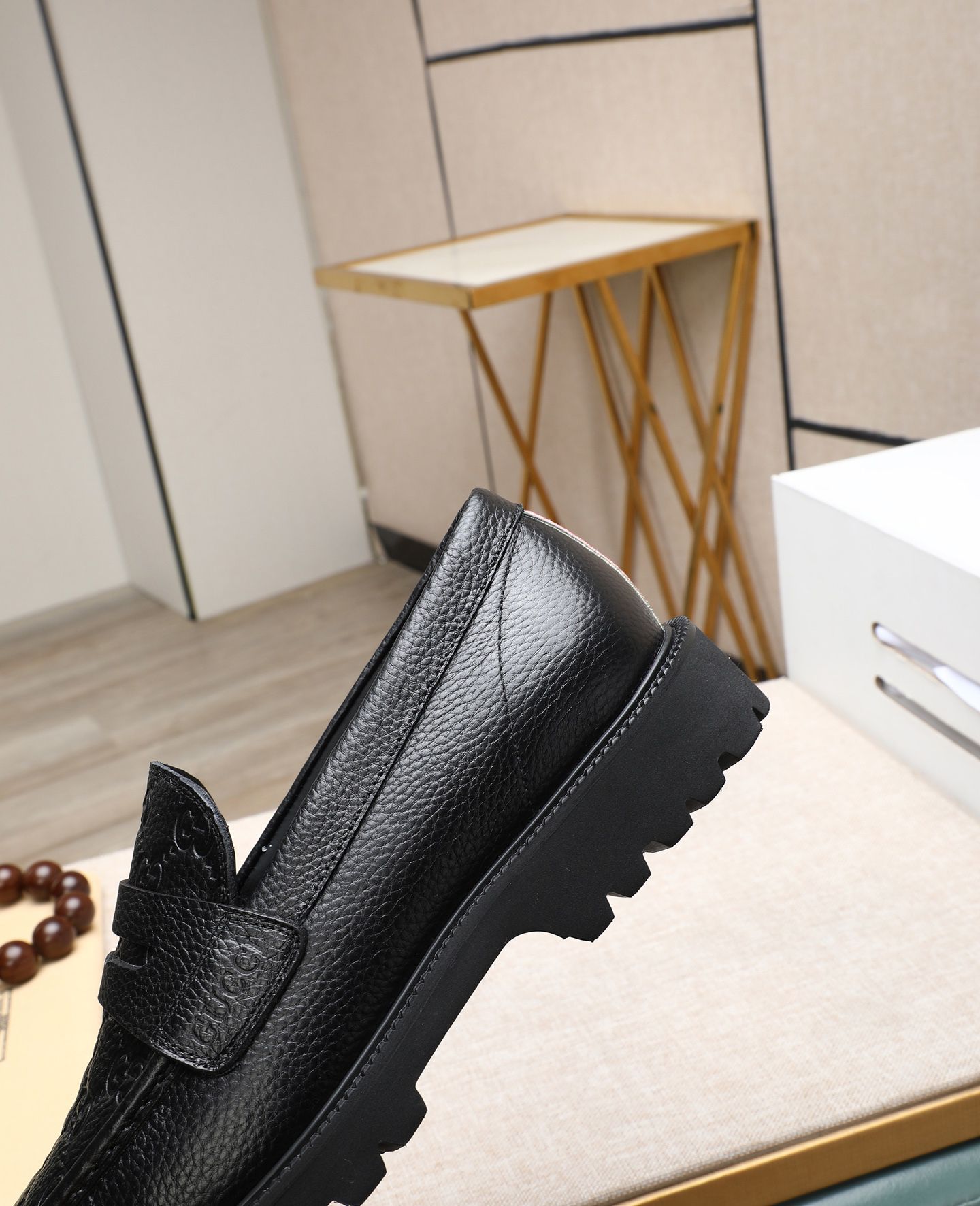 Gucci men's leather shoes-58