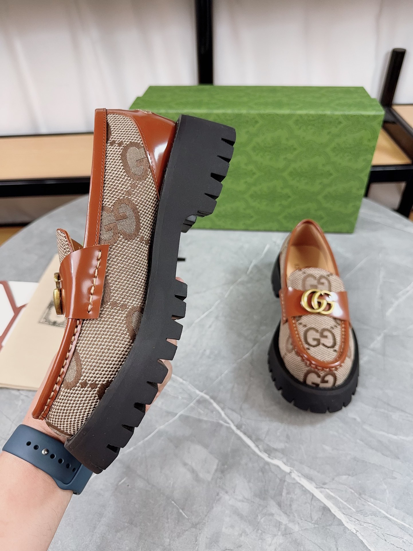 Gucci women's leather shoes-92