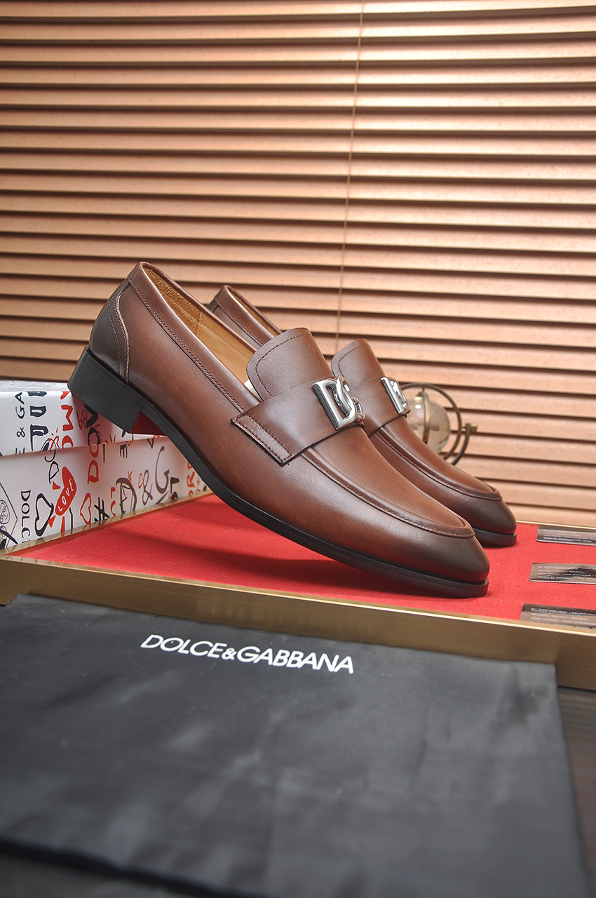 D&G men's leather shoes-34