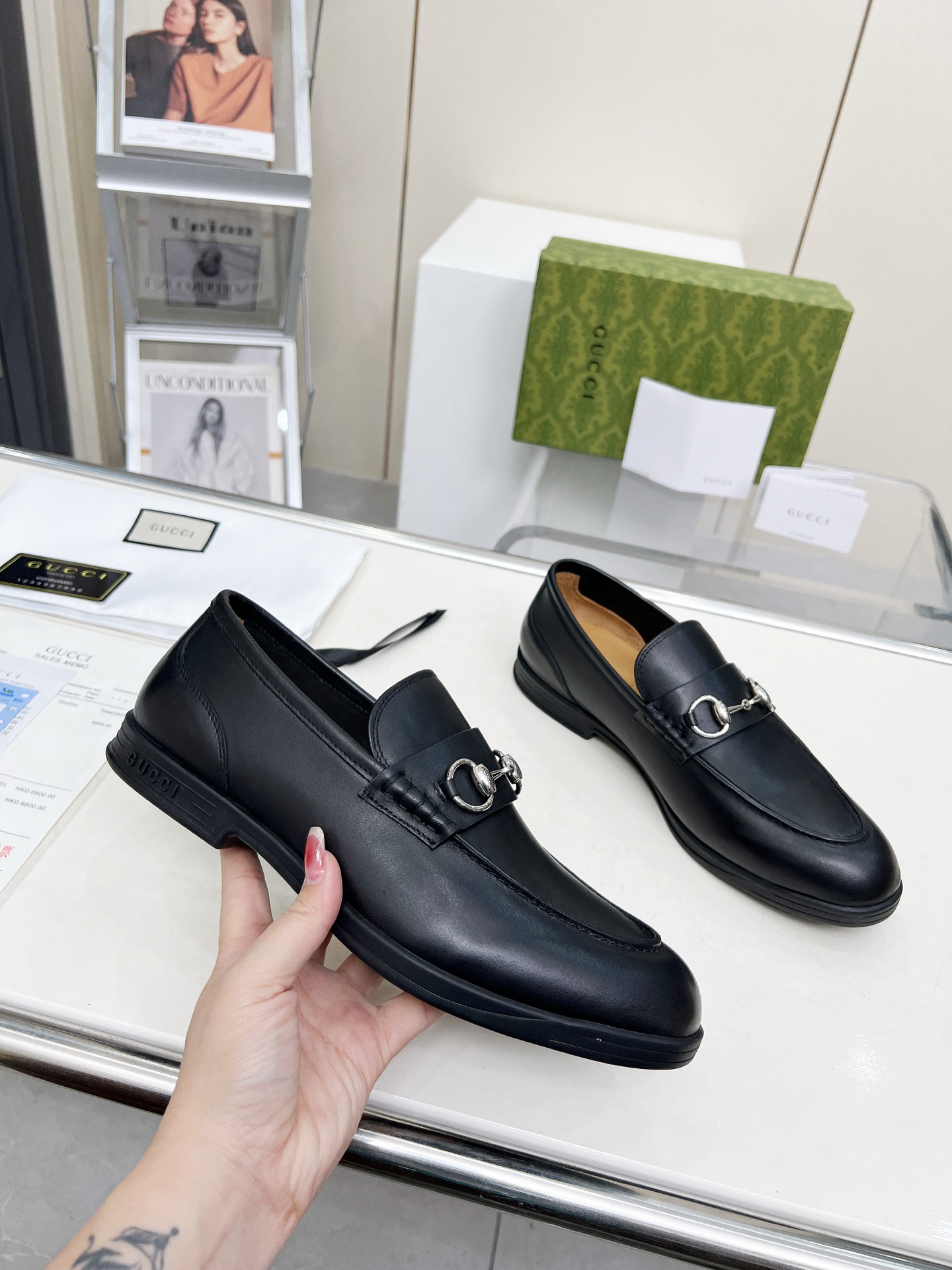 Gucci women's leather shoes-56